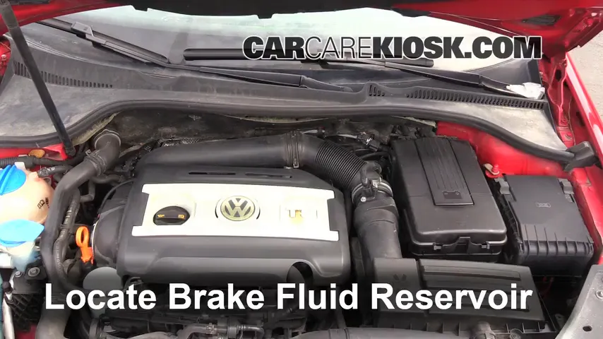 2009 Volkswagen Jetta Wolfsburg Edition 2.0L 4 Cyl. Turbo Brake Fluid Add Fluid